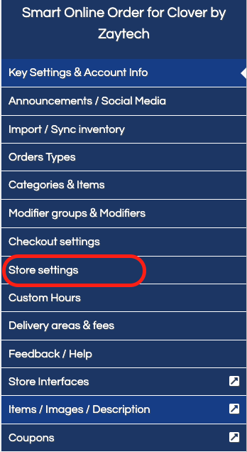 Store Message Creating/Changing a Popup Message For Your Smart Online Order Page.