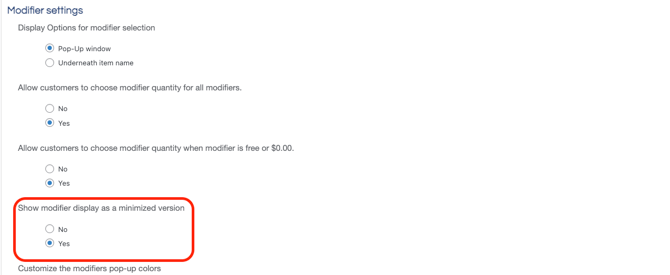 Soo modfiers settings minimized