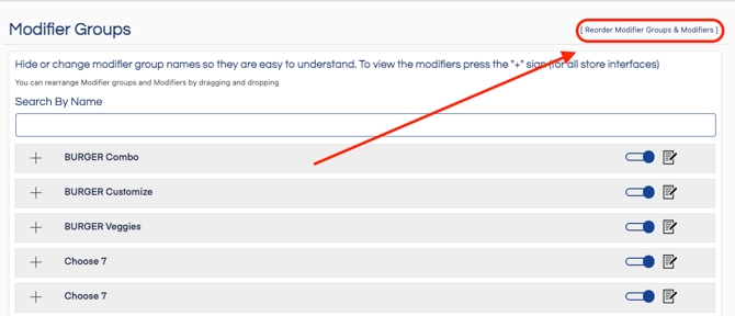 Soo modifiers enable reorder